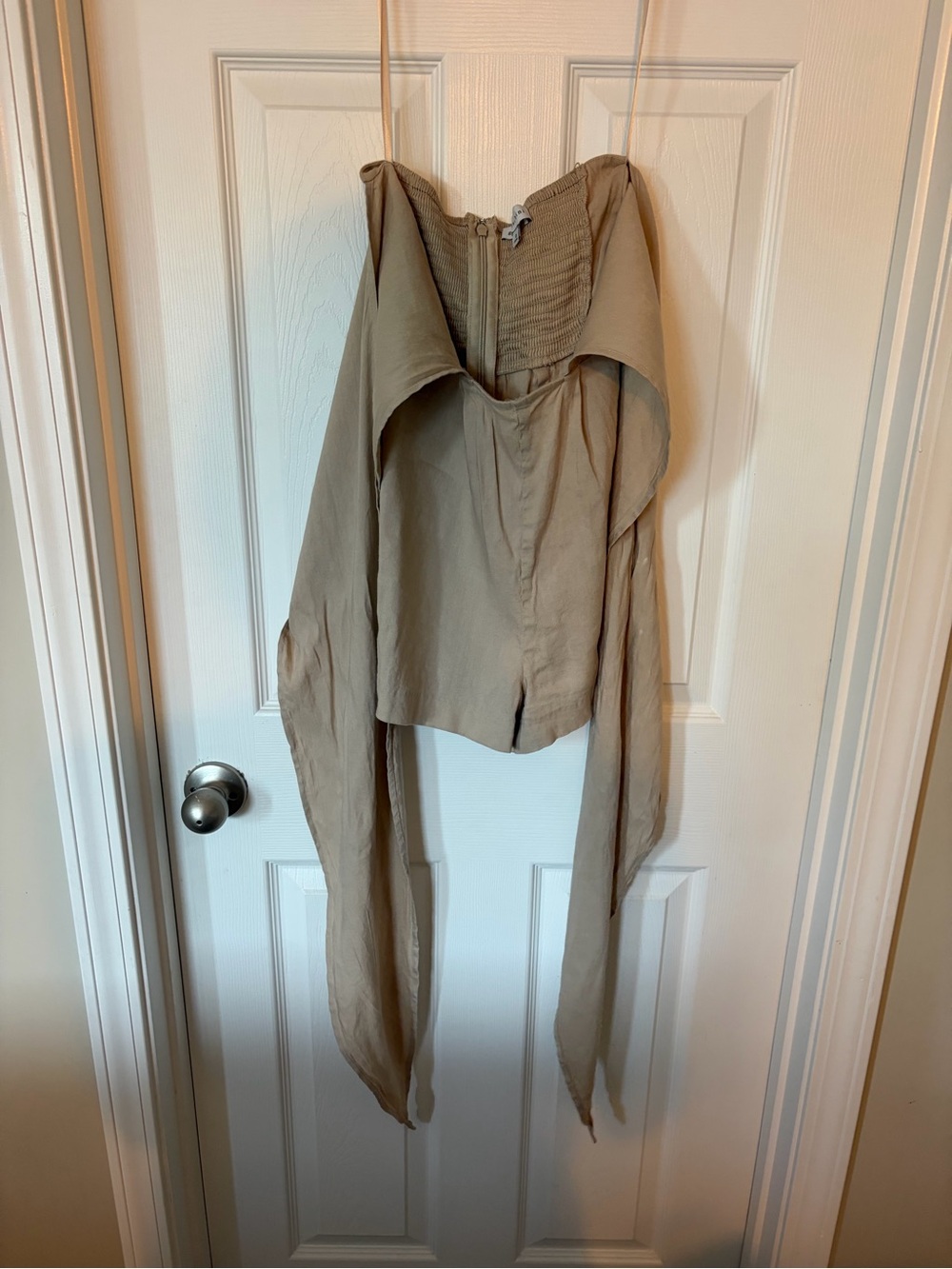 Twist Halter Romper in Nude (Gianni Bini - Dillard’s) - Picture 7 of 8
